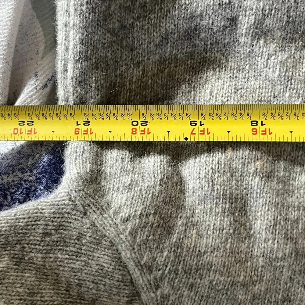 Holebrook Sweden Women's Gray Wool Blend Mock Neck Sweater Size Small